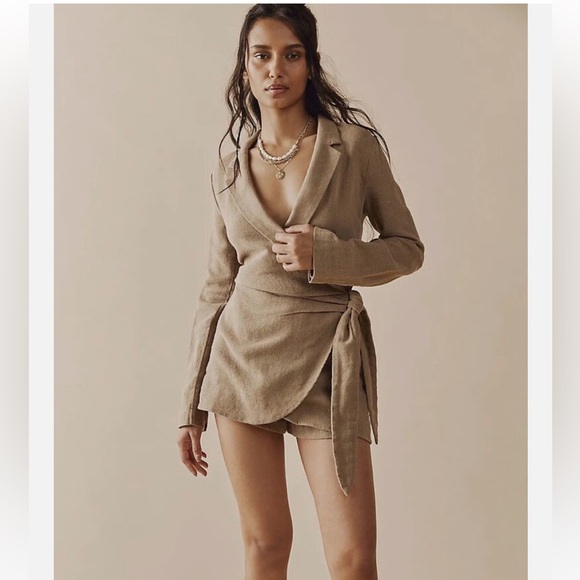Free People Lead On Blazer Skort Romper - Picture 1 of 4